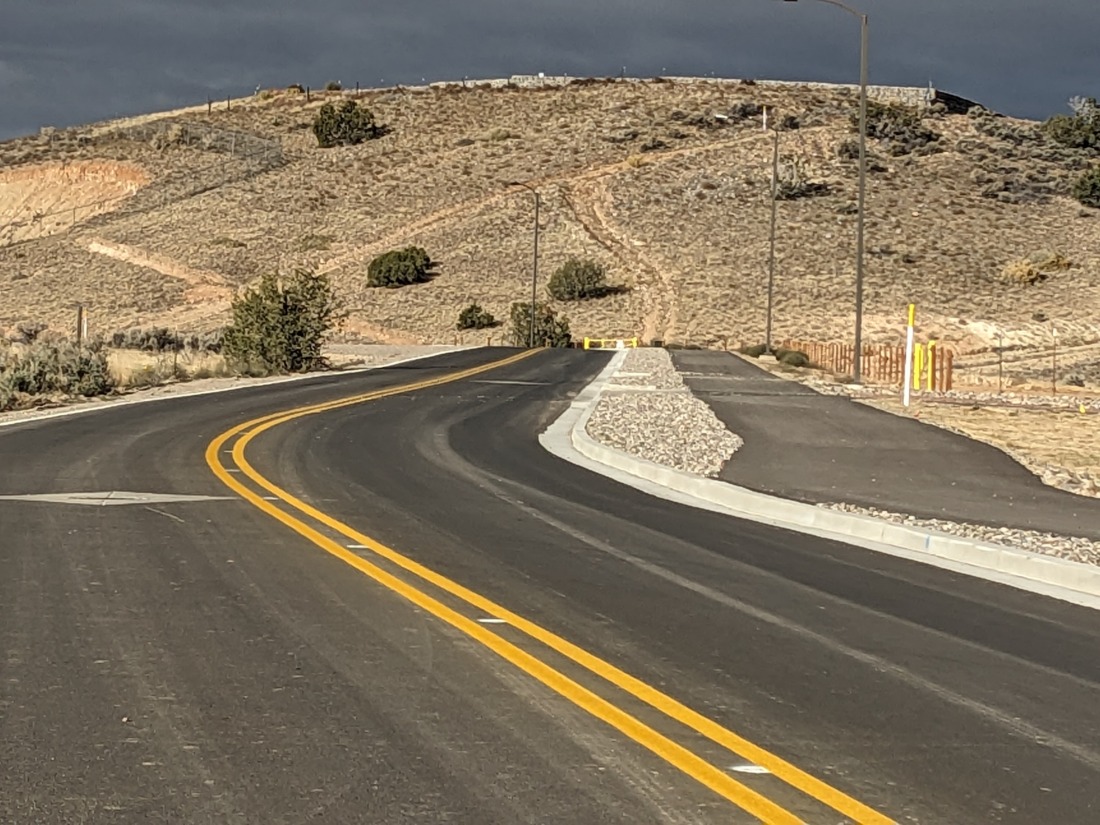 Paving completed.