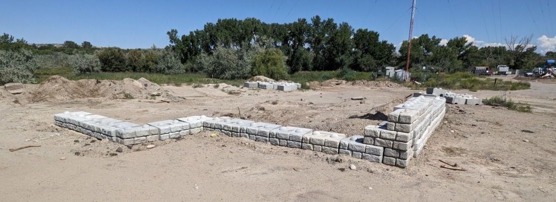 Ramp construction underway